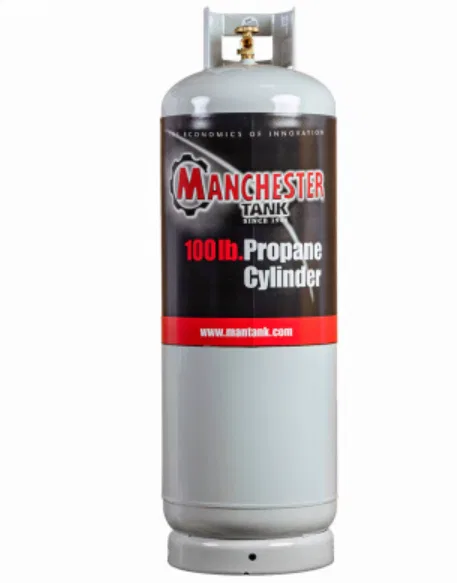 1428TH.20 – MANCHESTER Propane Tank, DOT Portable Tank 100 Pounds Capacity 46.6 Inch Length x 15.1 Inch Diameter Powd...